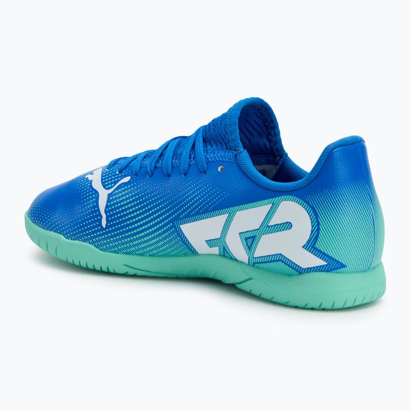 Buty piłkarskie dziecięce PUMA Future 7 Play It hyperlink blue/mint/puma white 3