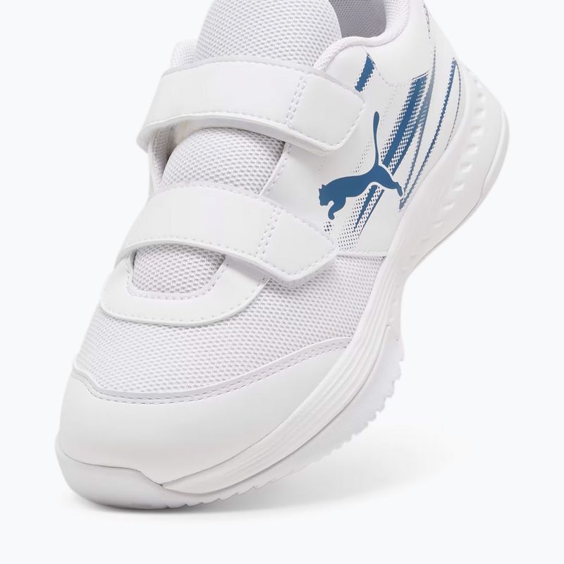 Buty do sportów halowych dziecięce PUMA Varion II V Jr puma white/blue horizon 12