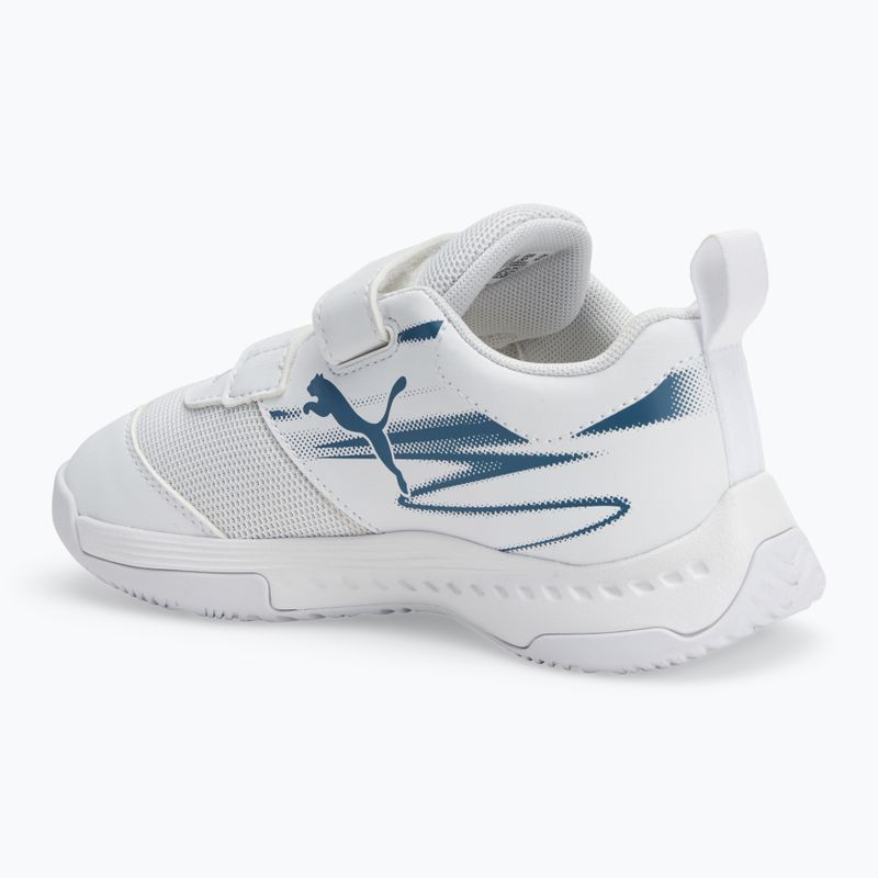 Buty do sportów halowych dziecięce PUMA Varion II V Jr puma white/blue horizon 3