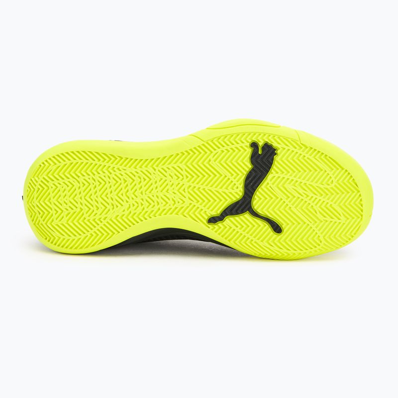 Buty do koszykówki męskie PUMA Court Pro puma black/electric lime 4
