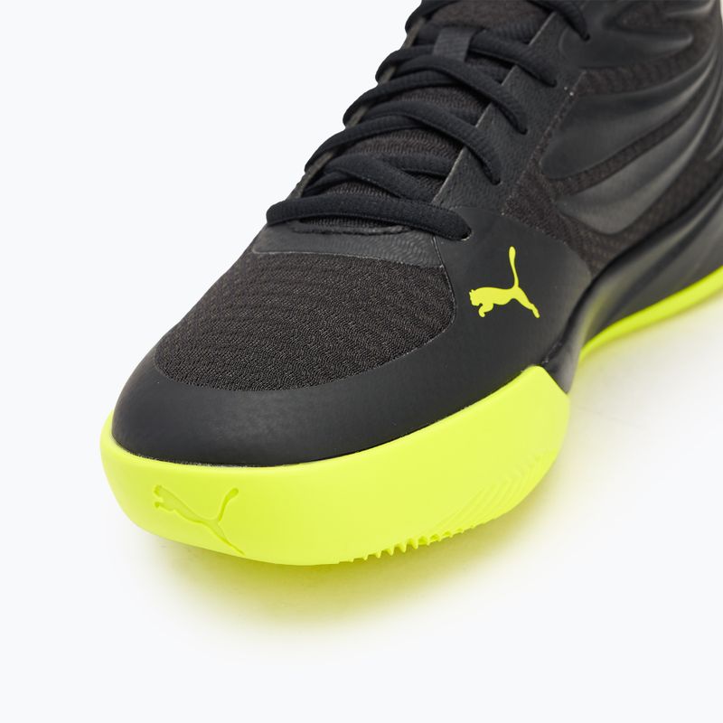 Buty do koszykówki męskie PUMA Court Pro puma black/electric lime 7