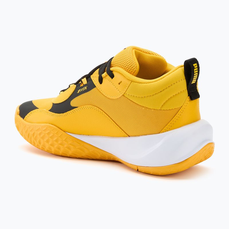 Buty do koszykówki dziecięce PUMA Playmaker Pro JR yellow sizzle/puma blackl 3