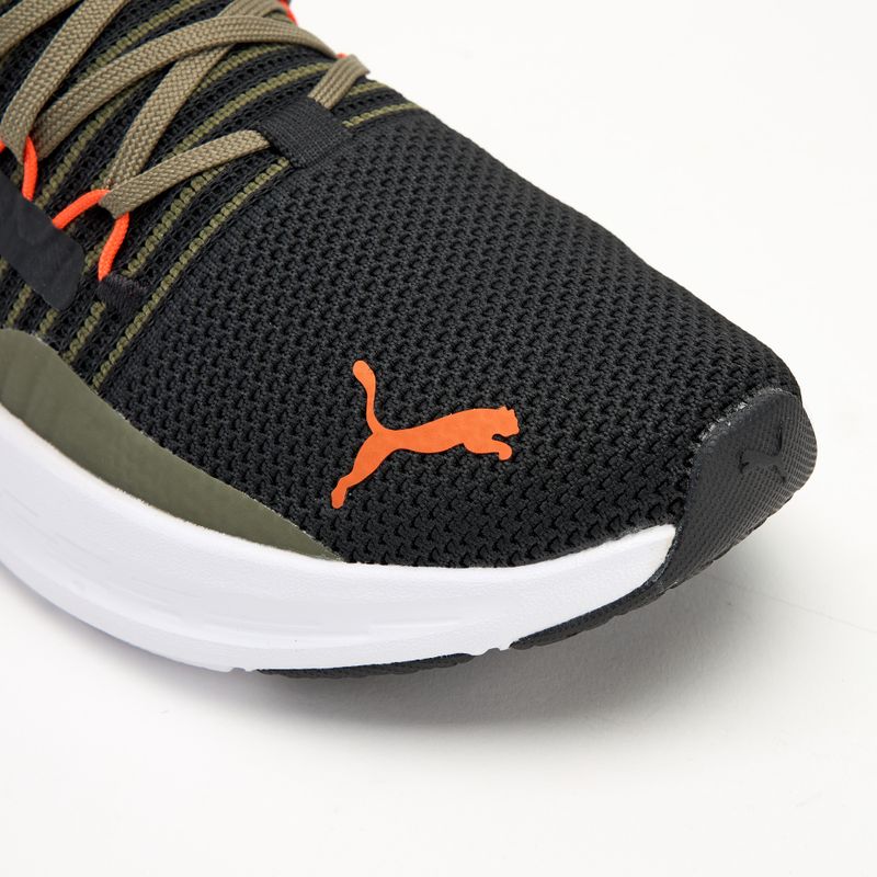 Buty do biegania PUMA Softride Symmetry Fuzion puma olive/puma black/flame filcker 7
