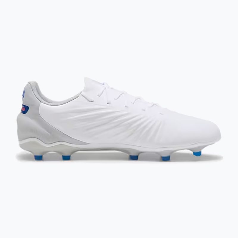 Buty piłkarskie PUMA King Match FG/AG puma white/bluemazing/flat light grey/sunset glow 9