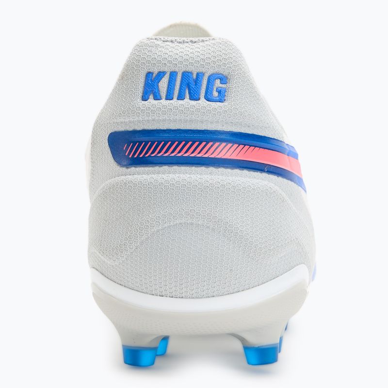 Buty piłkarskie PUMA King Match FG/AG puma white/bluemazing/flat light grey/sunset glow 6