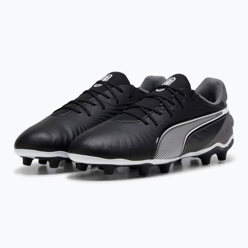 Buty piłkarskie dziecięce PUMA King Match FG/AG Jr puma black/puma white/cool dark grey 8