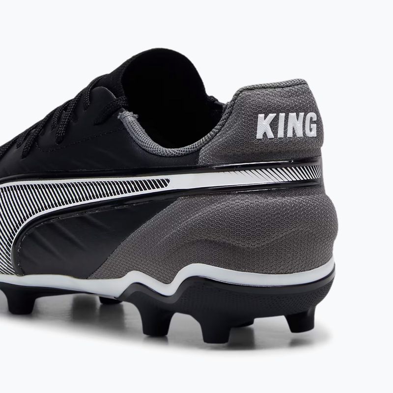 Buty piłkarskie dziecięce PUMA King Match FG/AG Jr puma black/puma white/cool dark grey 13