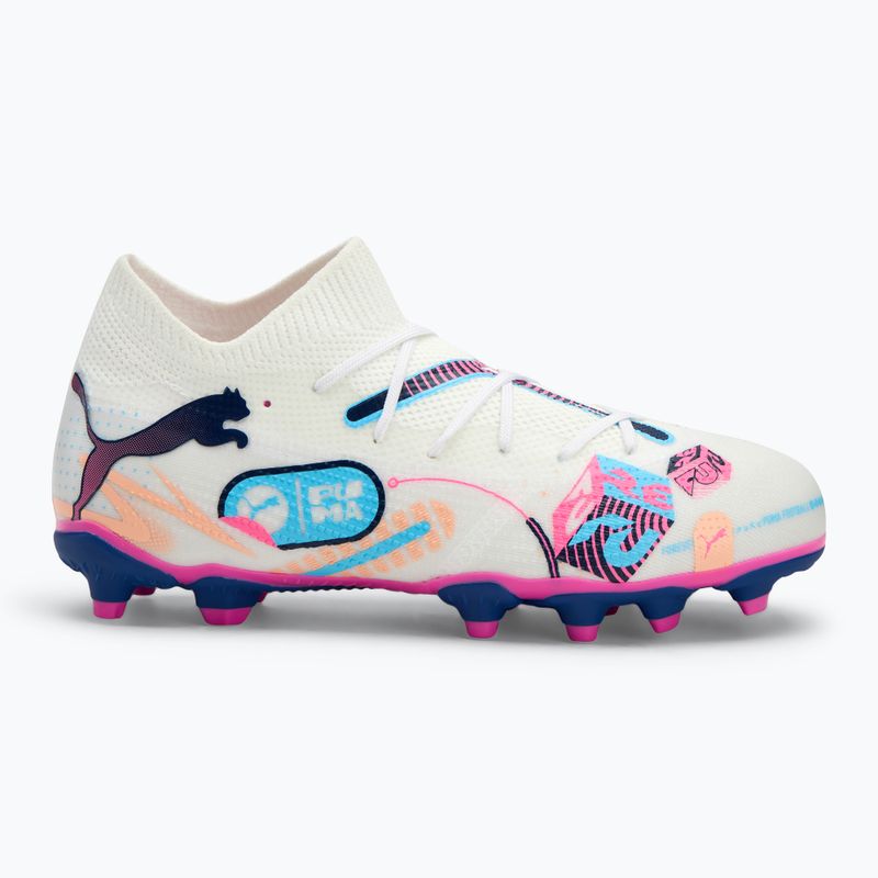 Buty piłkarskie dziecięce PUMA Future 7 Match Vol. Up FG/AG puma white 2