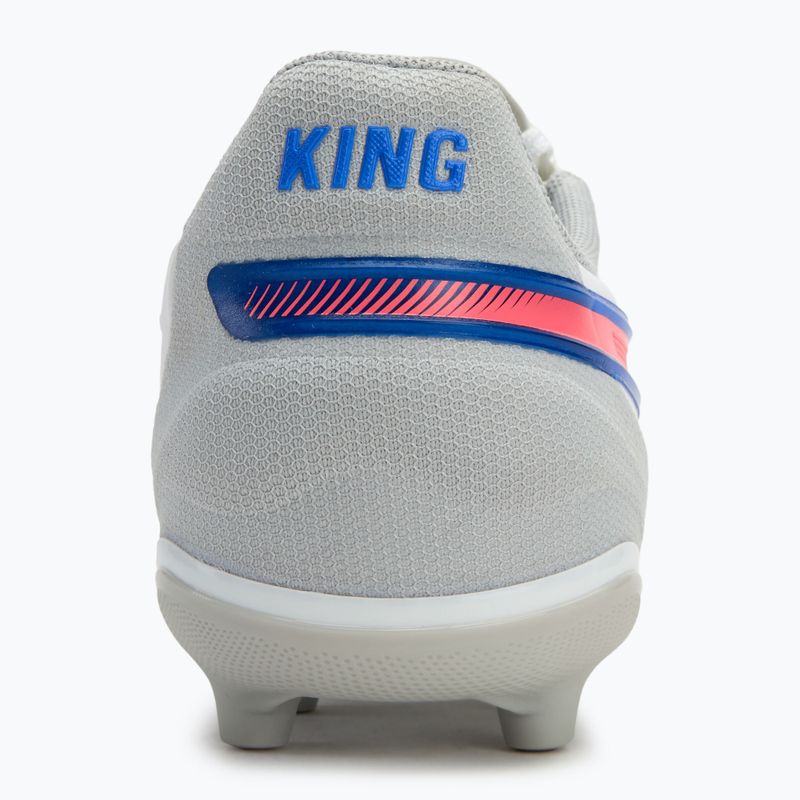 Buty piłkarskie dziecięce PUMA King Match FG/AG Jr puma white/bluemazing/flat light grey/sunset glow 6