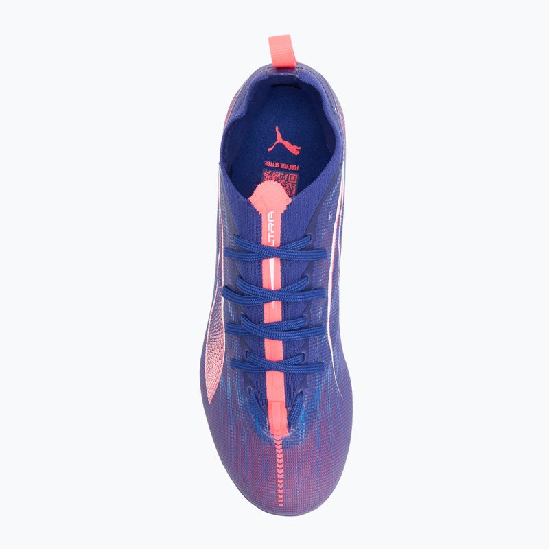 Buty piłkarskie dziecięce PUMA Ultra 5 Pro FG/AG Jr lapis lazuli/puma white/sunset glow 5