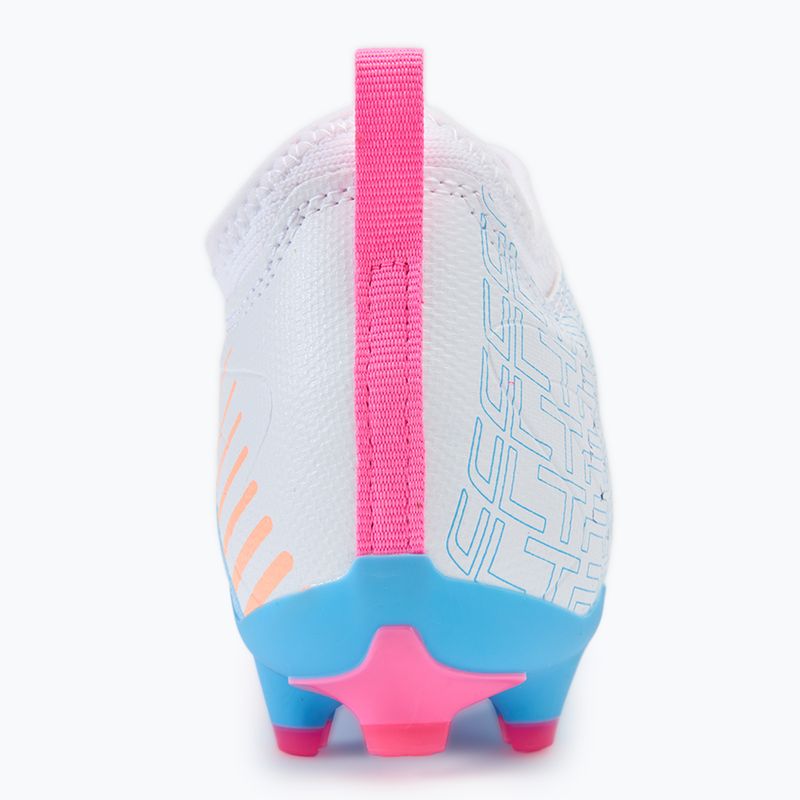 Buty piłkarskie dziecięce PUMA Ultra 5 Match Vol. Up FG/AG Jr puma white/luminous blue 6