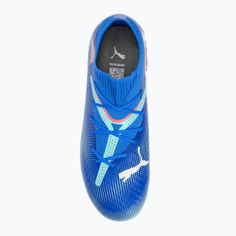 Buty piłkarskie dziecięce PUMA Future 7 Pro FG/AG Jr bluemazing/puma white/electric peppermint 5