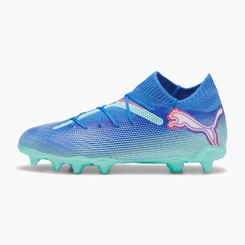 Buty piłkarskie dziecięce PUMA Future 7 Pro FG/AG Jr bluemazing/puma white/electric peppermint 2