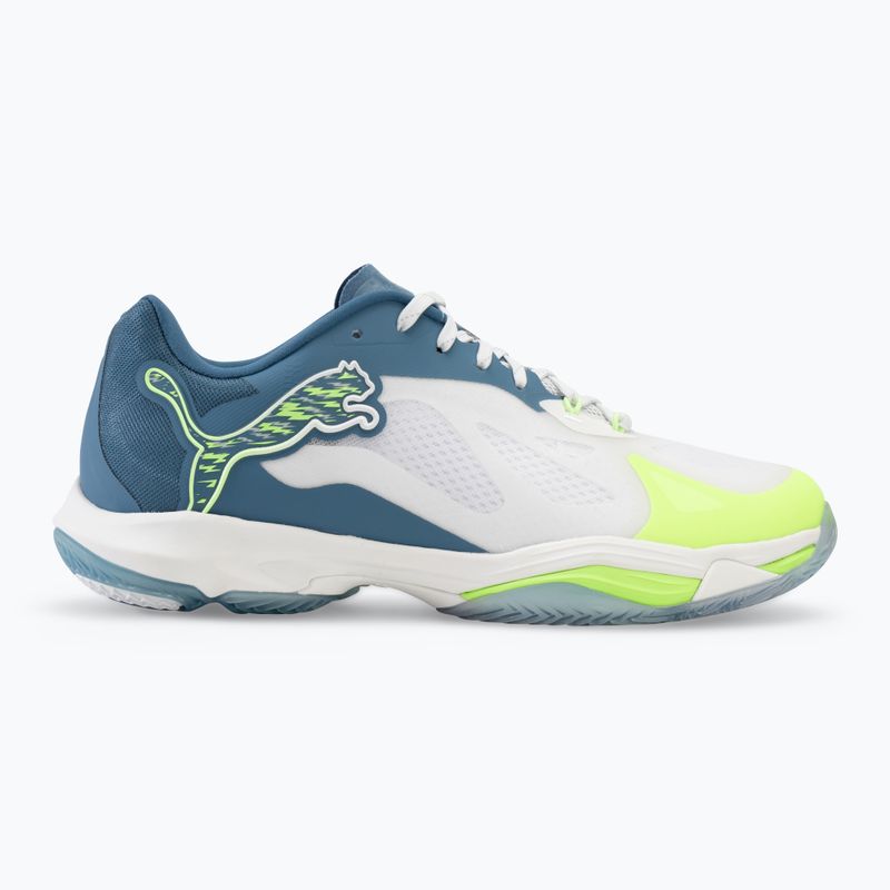 Buty do sportów halowych PUMA Vantage Nitro puma white/ blue horizon/ fizzy apple 2