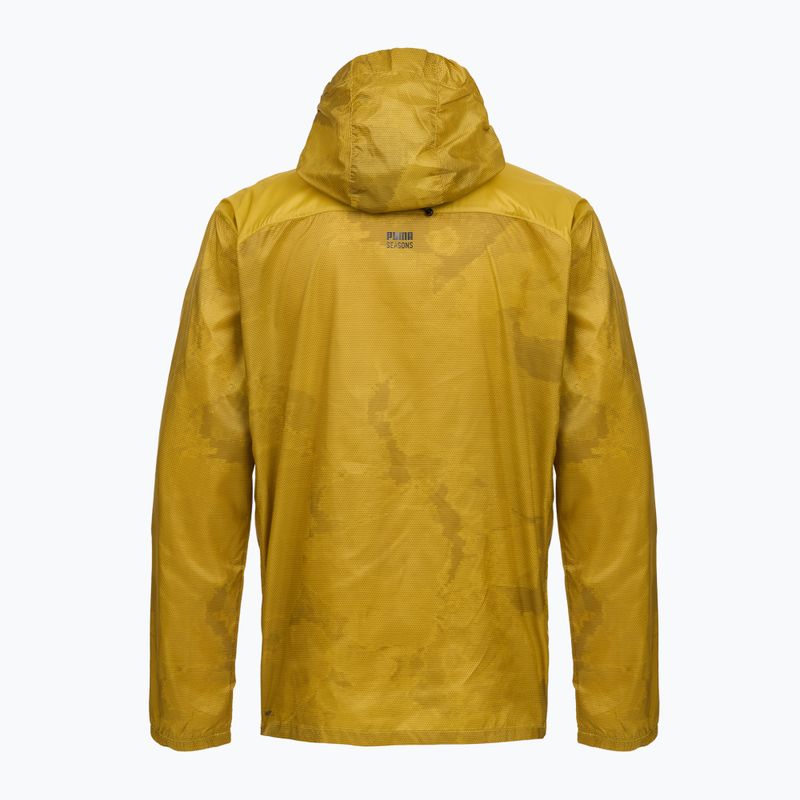 Kurtka do biegania męska Puma Seasons Windcell Running Jacket gold 2