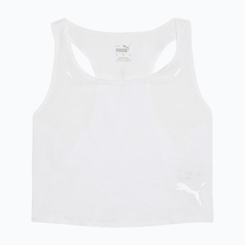 Koszulka do biegania męska PUMA Run Ultraspun Singlet puma white/aop