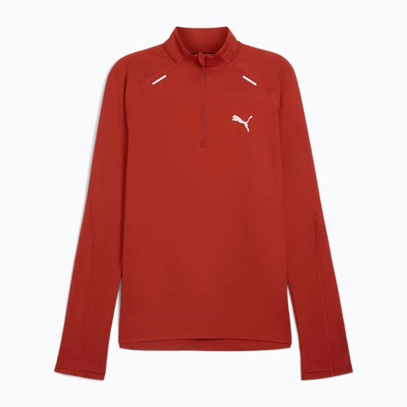 Bluza do biegania męska PUMA Run Cloudspun 1/4 Zip mars red