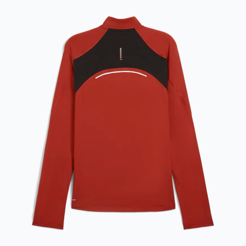 Bluza do biegania męska PUMA Run Cloudspun 1/4 Zip mars red 2