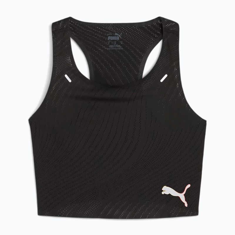 Top treningowy PUMA Run Ultraspun Crop puma black/ fireglow