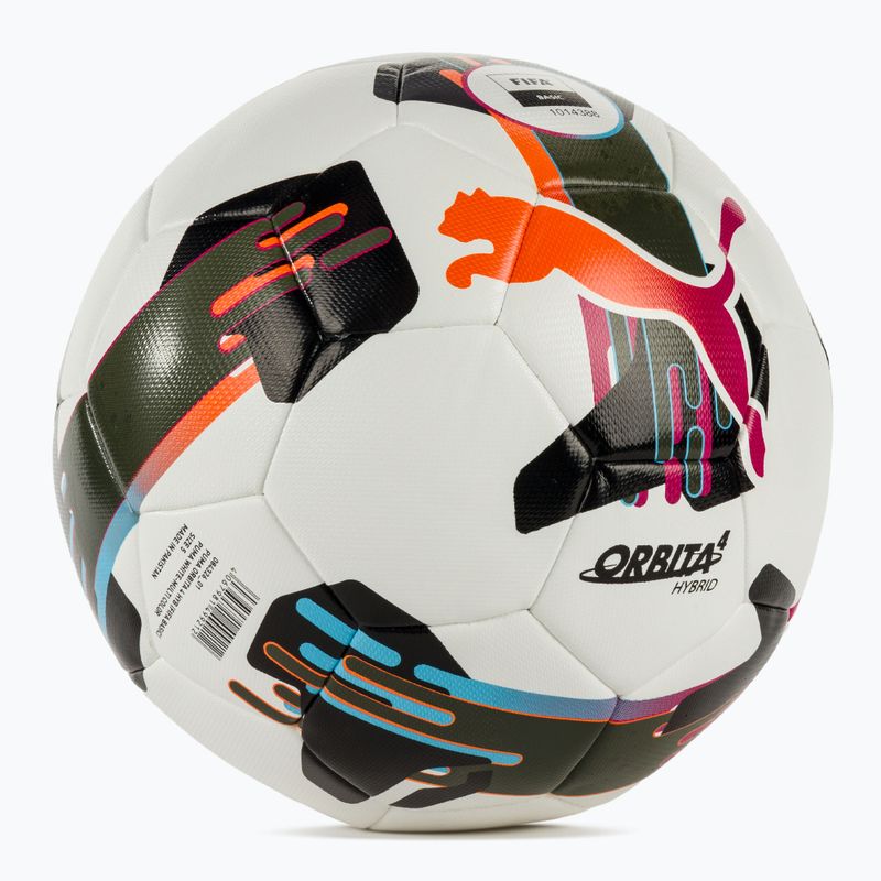 Piłka do piłki nożnej PUMA Orbita 4 HYB FIFA Basic puma white/multicolor rozmiar 5 2