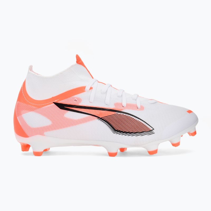 Buty piłkarskie męskie PUMA Ultra 5 Match+ FG/AG puma white/puma black/glowing red 2