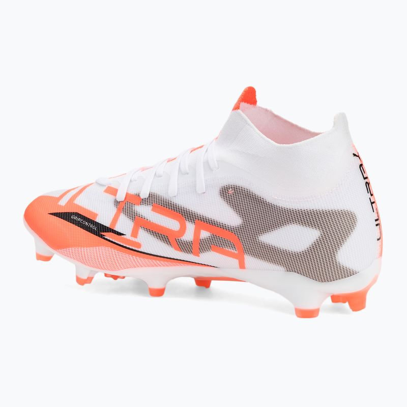 Buty piłkarskie męskie PUMA Ultra 5 Match+ FG/AG puma white/puma black/glowing red 3