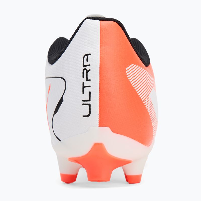 Buty piłkarskie PUMA Ultra 5 Play FG/AG puma white/puma black/glowing red 6
