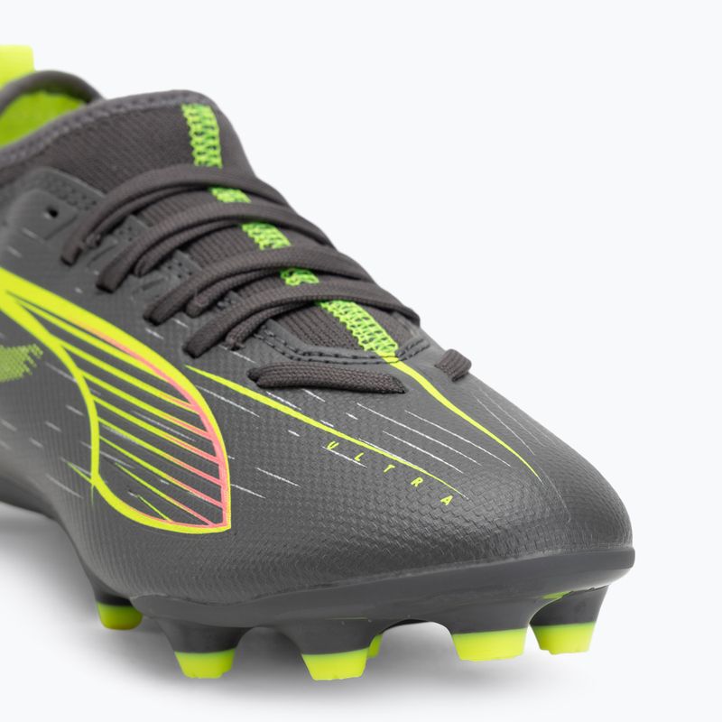 Buty piłkarskie dziecięce PUMA Ultra 5 Match FG/AG Jr matte aged silver/yellow alert/puma aged silver 7
