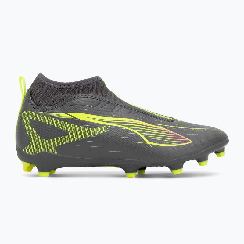 Buty piłkarskie dziecięce PUMA Ultra 5 Match+ LL FG/AG Jr matte aged silver/yellow alert/puma aged silver 2
