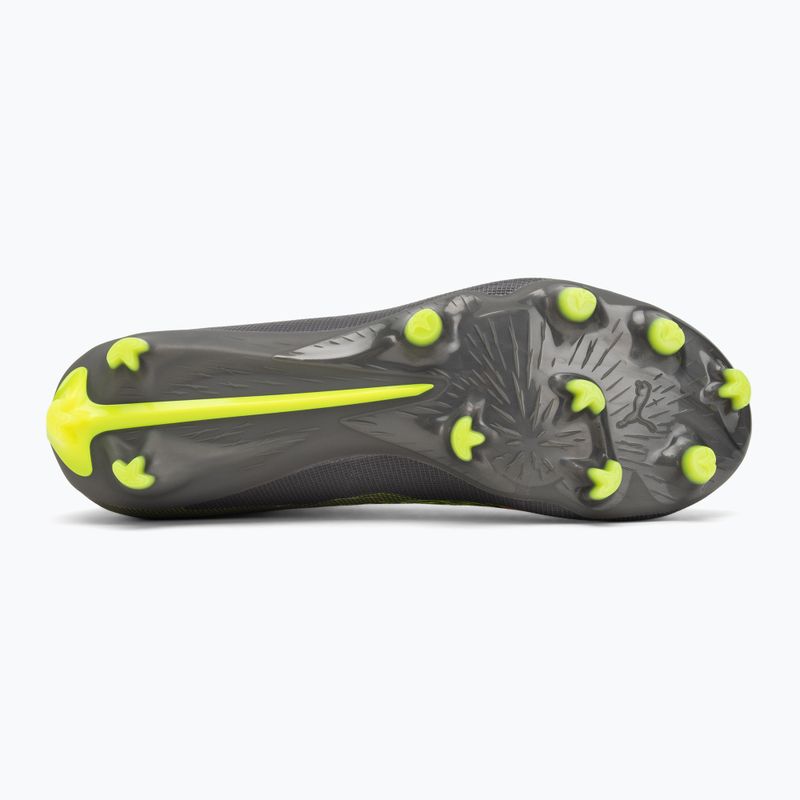 Buty piłkarskie męskie PUMA Ultra 5 Match+ FG/AG matte aged silver/yellow alert/puma aged silver 4