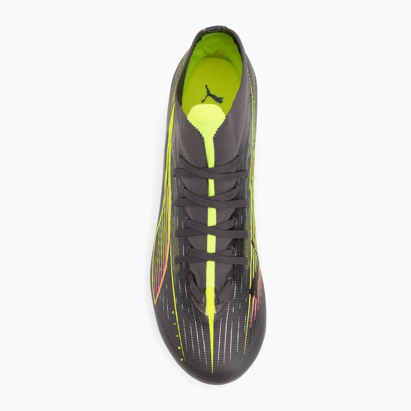 Buty piłkarskie męskie PUMA Ultra 5 Match+ FG/AG matte aged silver/yellow alert/puma aged silver 5
