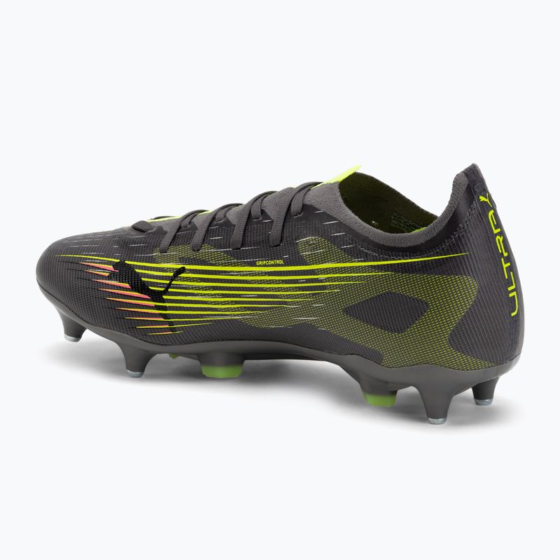 Buty piłkarskie męskie PUMA Ultra 5 Match MxSG matte aged/yellow alert/puma aged silver 3