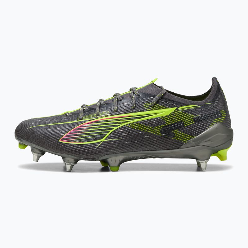 Buty piłkarskie męskie PUMA Ultra 5 Ultimate MxSG matte aged silver/yellow alert/sun struck
