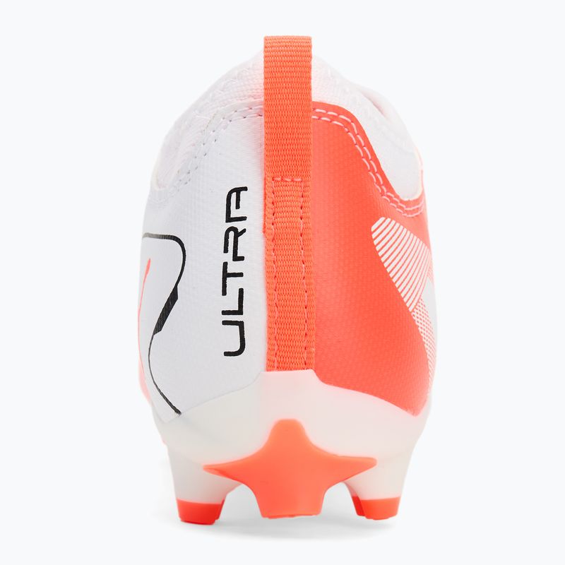 Buty piłkarskie dziecięce PUMA Ultra 5 Match FG/AG Jr puma white/puma black/glowing red 6