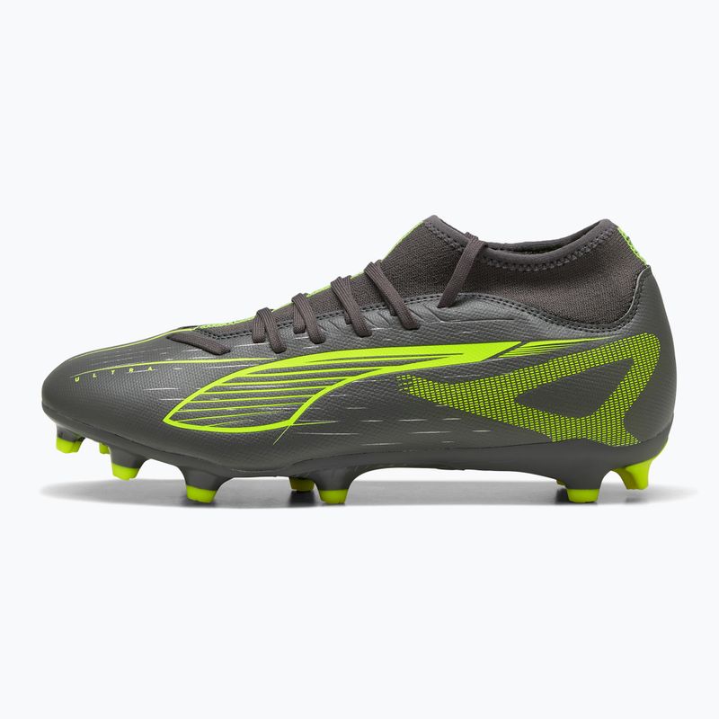 Buty piłkarskie męskie PUMA Ultra 5 Play+ FG/AG matte aged silver/yellow alert/puma aged silver