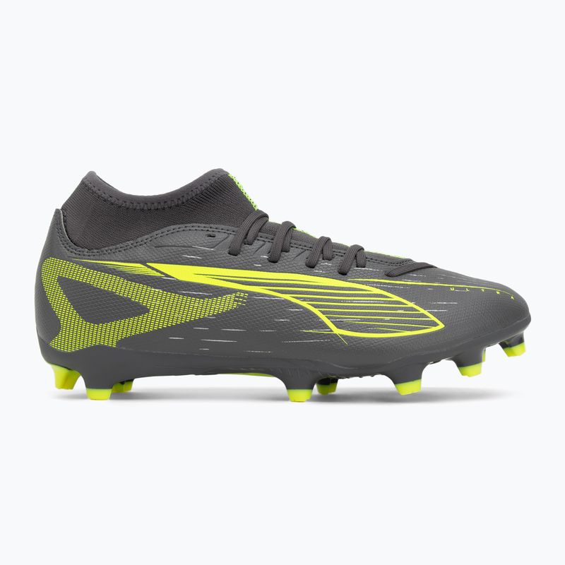 Buty piłkarskie męskie PUMA Ultra 5 Play+ FG/AG matte aged silver/yellow alert/puma aged silver 2