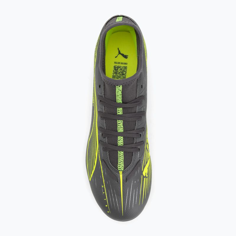 Buty piłkarskie męskie PUMA Ultra 5 Play+ FG/AG matte aged silver/yellow alert/puma aged silver 5