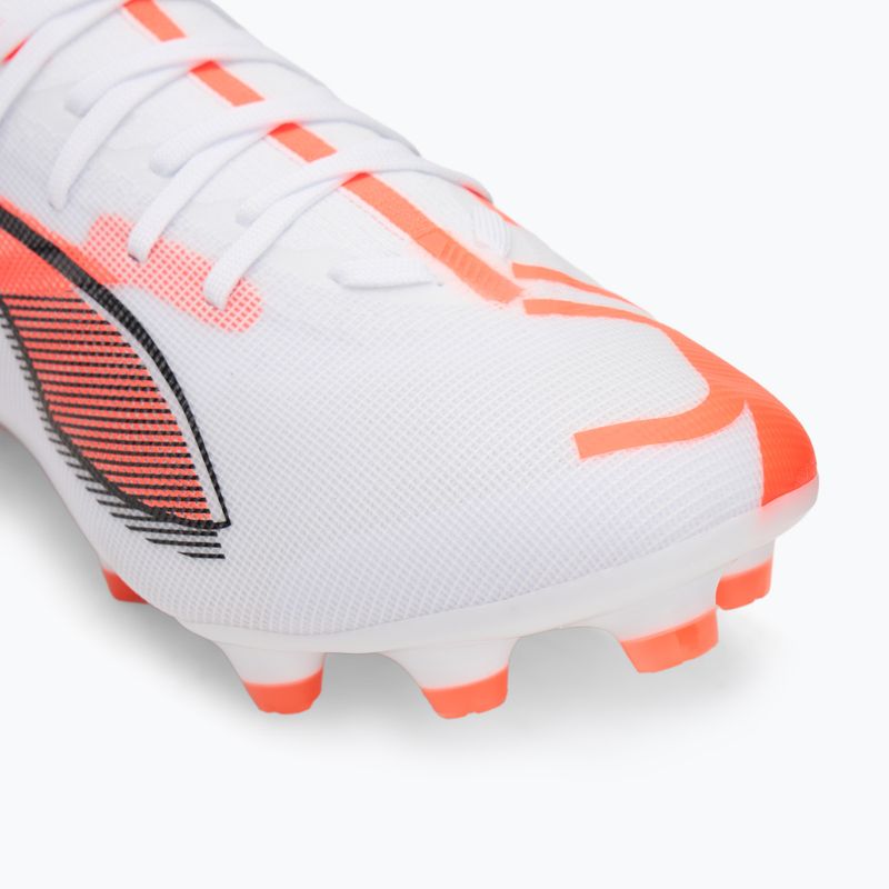 Buty piłkarskie męskie PUMA Ultra 5 Match FG/AG puma white/puma black/glowing red 7