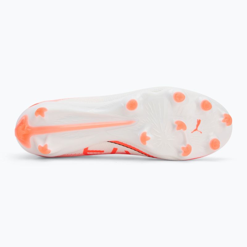 Buty piłkarskie męskie PUMA Ultra 5 Pro FG/AG puma white/puma black/glowing red 4