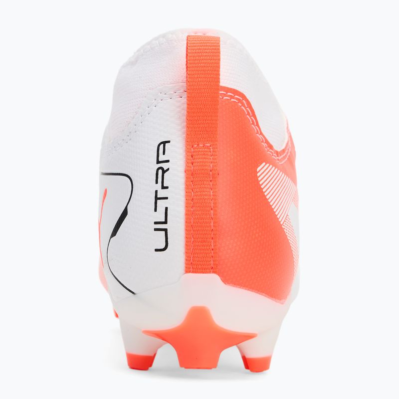 Buty piłkarskie dziecięce PUMA Ultra 5 Match+ LL FG/AG Jr puma white/puma black/glowing red 6