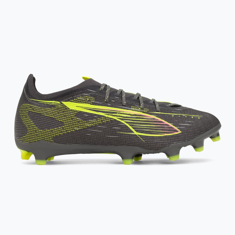 Buty piłkarskie męskie PUMA Ultra 5 Pro FG/AG matte aged silver/yellow alert/sun struck 3