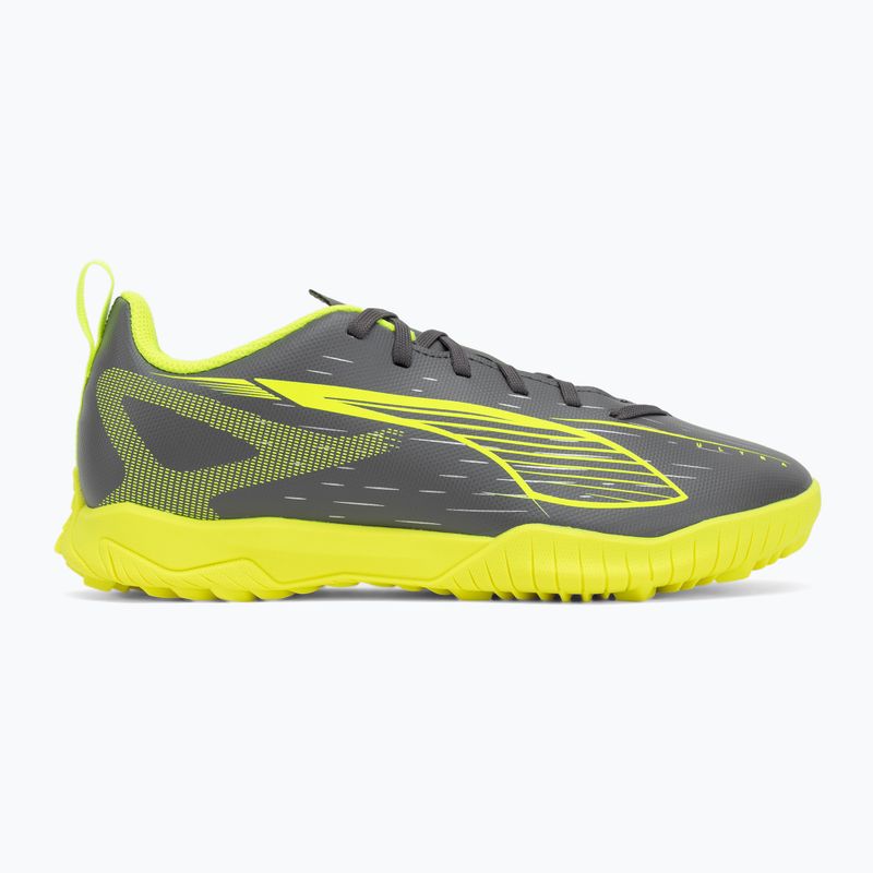 Buty piłkarskie dziecięce PUMA Ultra 5 Play TT Jr matte aged silver/yellow alert/puma aged silver 2