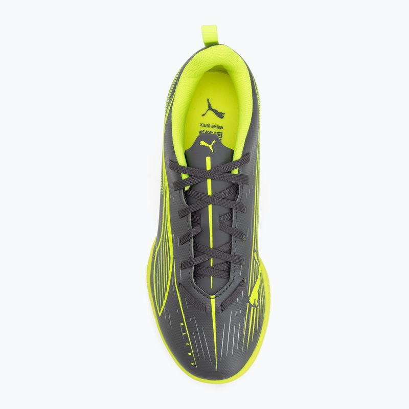 Buty piłkarskie dziecięce PUMA Ultra 5 Play TT Jr matte aged silver/yellow alert/puma aged silver 5