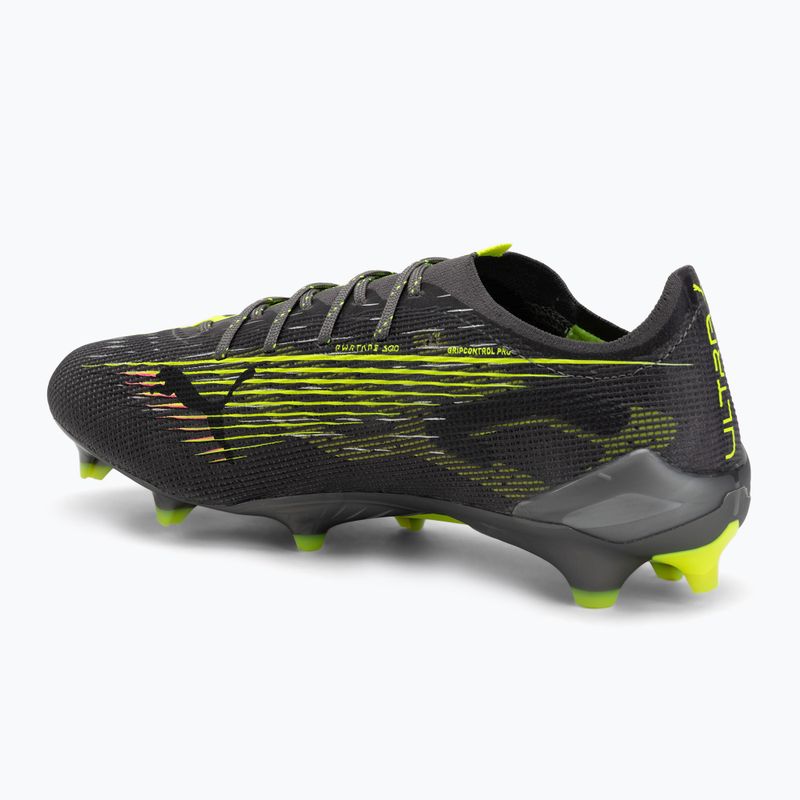 Buty piłkarskie męskie PUMA Ultra 5 Ultimate FG matte aged silver/yellow alert/sun struck 2