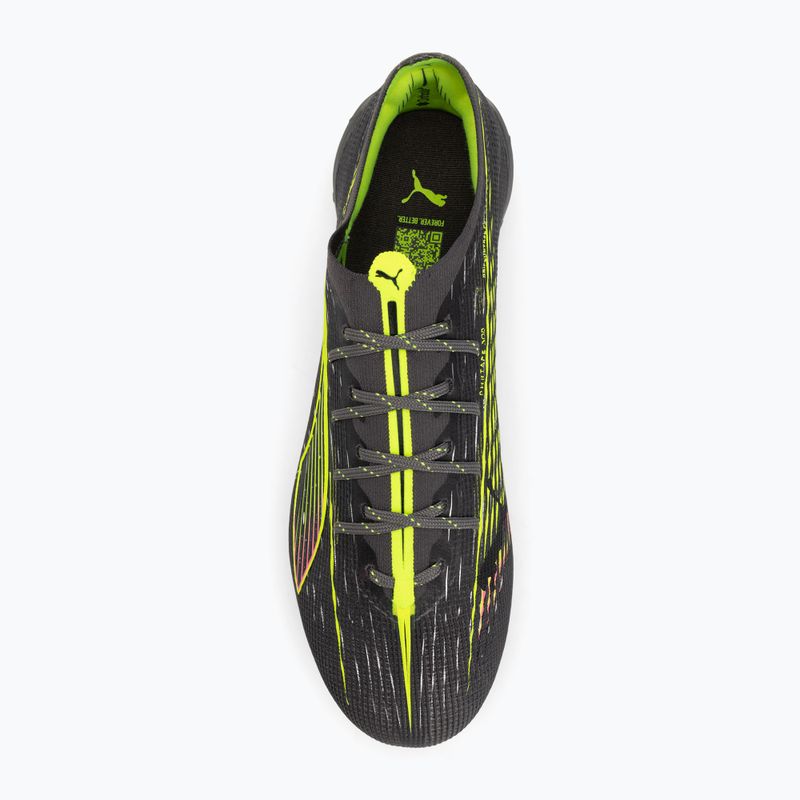 Buty piłkarskie męskie PUMA Ultra 5 Ultimate FG matte aged silver/yellow alert/sun struck 5