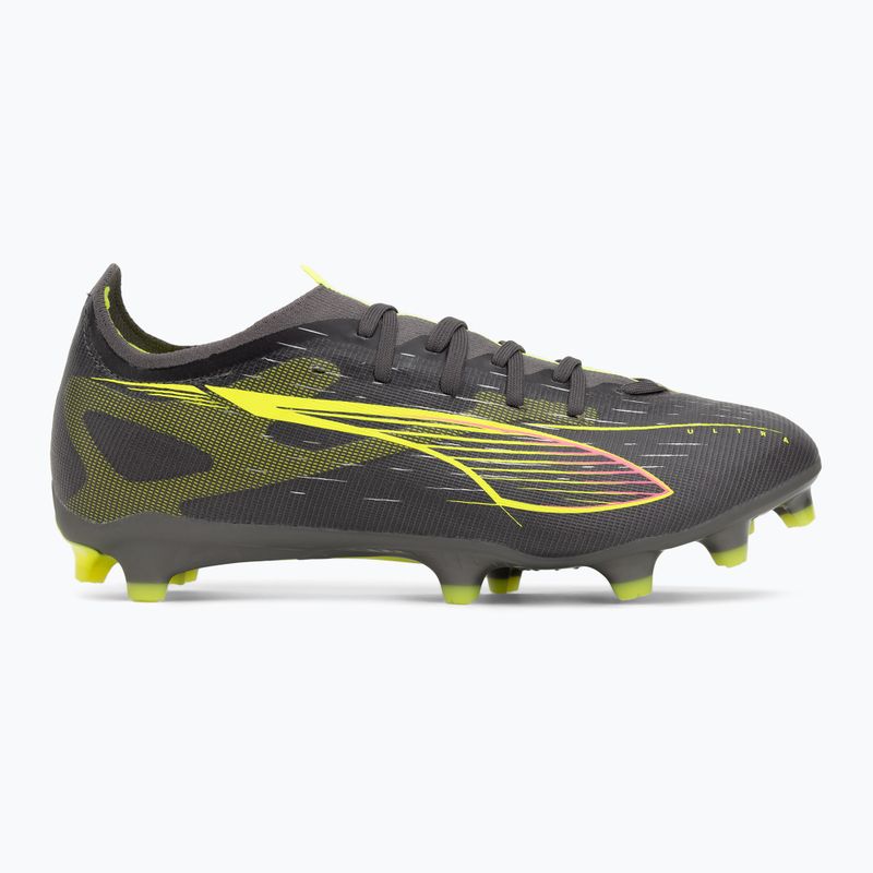 Buty piłkarskie męskie PUMA Ultra 5 Match FG/AG matte aged silver/yellow alert/puma aged silver 2