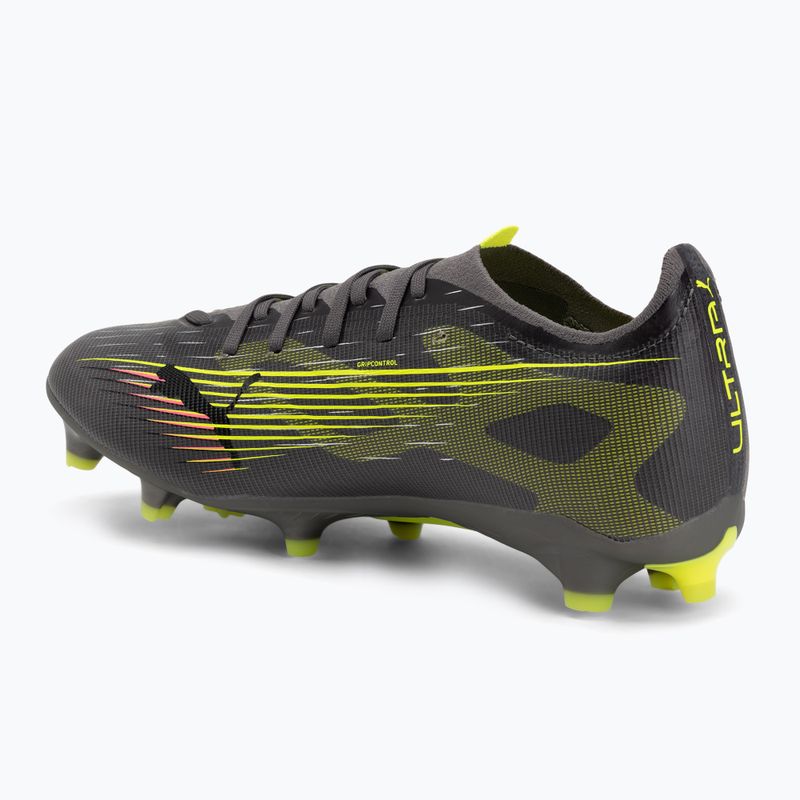Buty piłkarskie męskie PUMA Ultra 5 Match FG/AG matte aged silver/yellow alert/puma aged silver 3