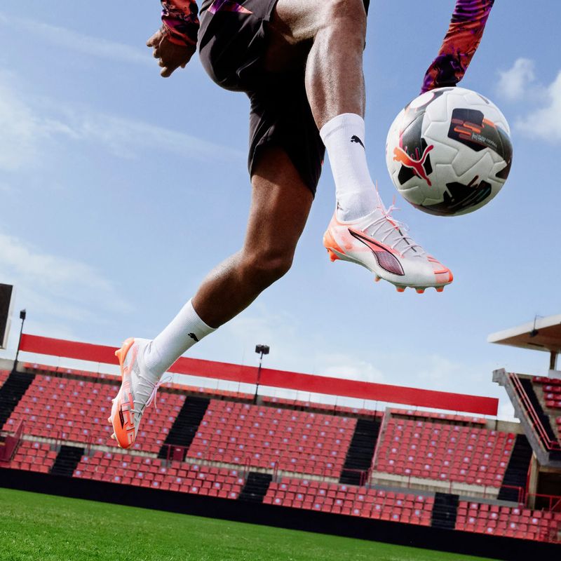 Buty piłkarskie męskie PUMA Ultra 5 Ultimate FG puma white/puma black/glowing red 9