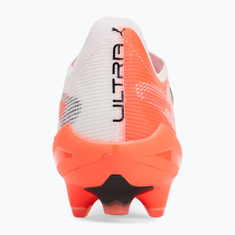 Buty piłkarskie męskie PUMA Ultra 5 Ultimate FG puma white/puma black/glowing red 6