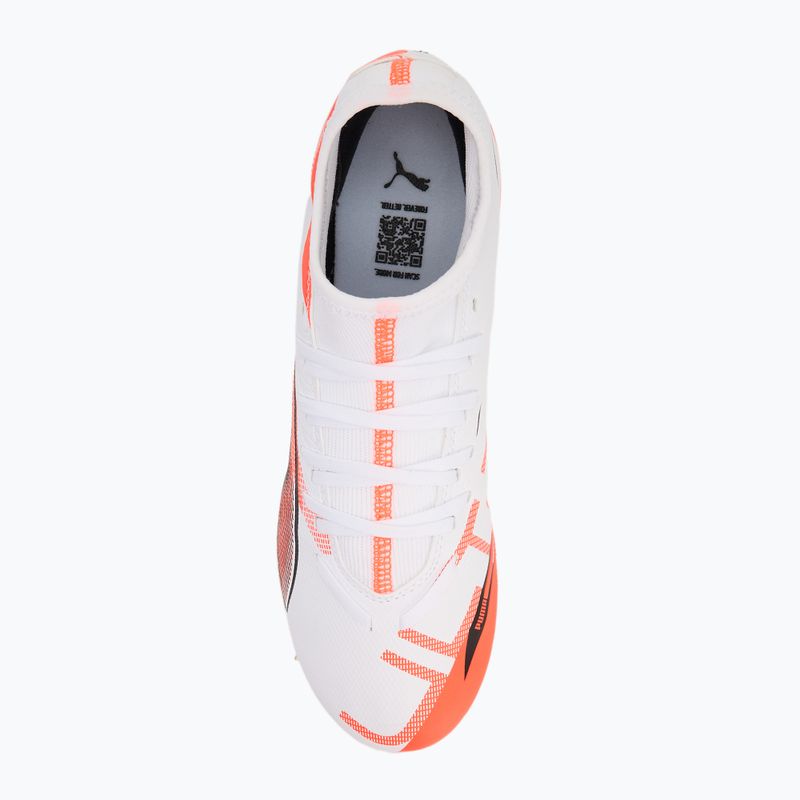 Buty piłkarskie męskie PUMA Ultra 5 Play+ FG/AG puma white/puma black/glowing red 5